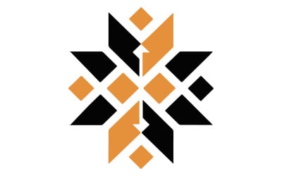 Illustration de silhouette de conception de logo abstrait