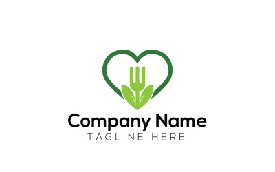 Love Garden &amp;amp; Love Organic Food-logo-ontwerpsjabloon