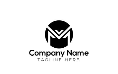 M Media Logo Design Template