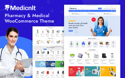 Medicnlt - WooCommerce-tema för apotek och medicin