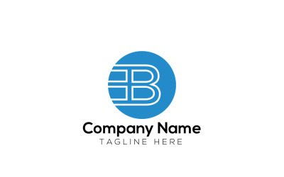 Modello di progettazione del logo della lettera B di Bizemind