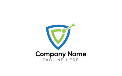 Modello di progettazione del logo di Target creativo