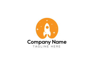 Rocket Logo Design Template 2