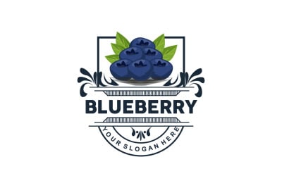 Blueberry Logo Tuinboerderij Vers Fruit V1