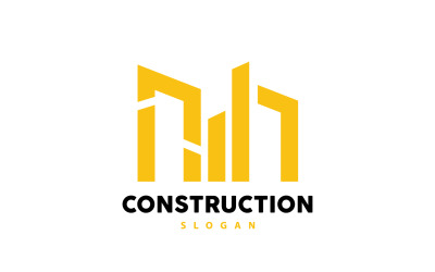 Budynek Logo Premium Prosty Projekt Linii V6