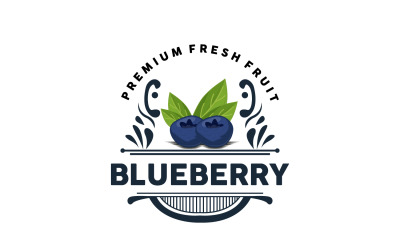 Logotipo Blueberry Garden Farm Frutas Frescas V3