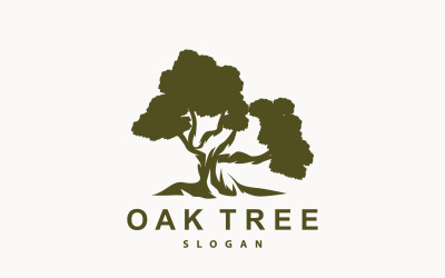 Meşe Ağacı Logosu Doğa Ağacı Bitkisi V2