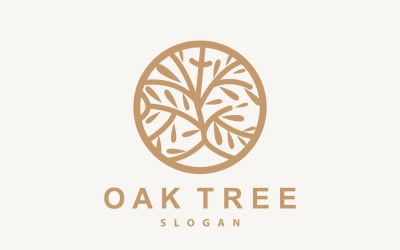 Oak Tree Logo Nature Tree Plant V5