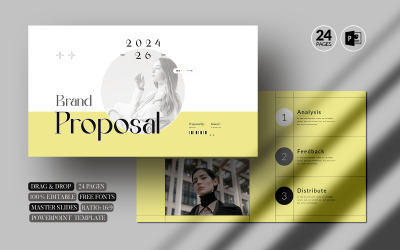 Présentation PowerPoint de la proposition de marque (24 pages)