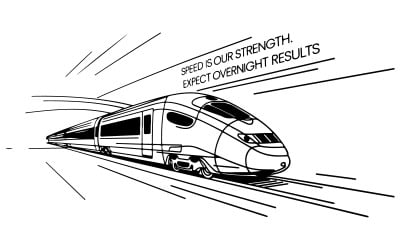 Illustration vectorielle d&amp;#39;un train