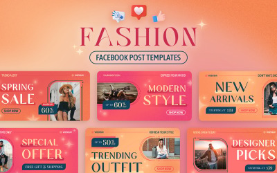 Modelli di post di Facebook per saldi di moda