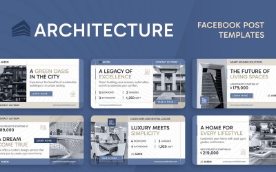 Шаблоны постов на тему архитектуры в Facebook