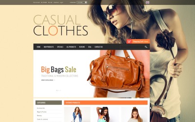Casual Clothes Template ZenCart №44773