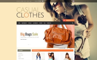 Casual Clothes ZenCart Template