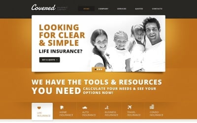 Responsive Insurance Website Template