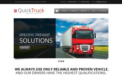 Tema Moto CMS HTML #44700 per Un Sito di Autotrasporti