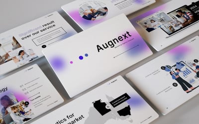 Augnext – Marketingügynökség PowerPoint sablon