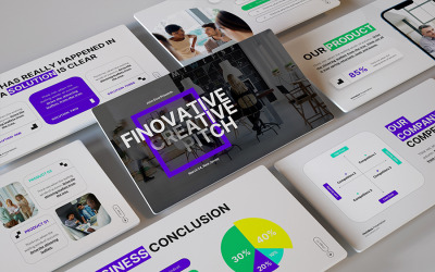 Finovate – Business Marketing PowerPoint sablon