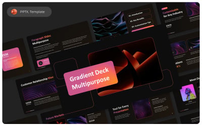 Gradient Deck Multipurpose PowerPoint šablona