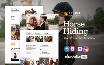 HorRid -  Horse Riding and Club WordPress Elementor Theme