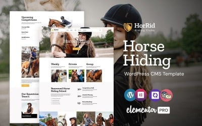 HorRid - Ridning och Club WordPress Elementor Theme