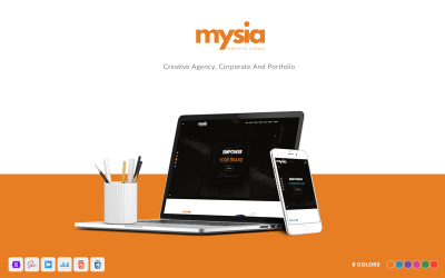 Mysia - HTML-sjabloon voor creatief bureau