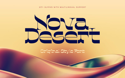 Nova Desert — Font in stile originale