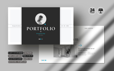 Plantilla de presentación de portafolios