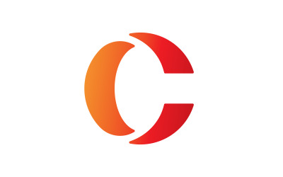 Kreative C-Logo-Symbol-Initialen basierend auf Buchstaben im Vektor. V4