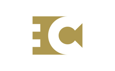 Kreative C-Logo-Symbol-Initialen basierend auf Buchstaben im Vektor. V5