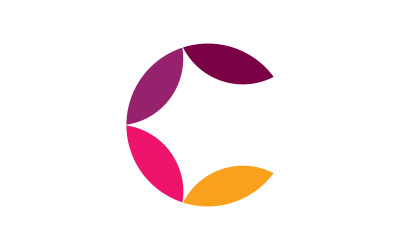 Kreative C-Logo-Symbol-Initialen basierend auf Buchstaben im Vektor. V6