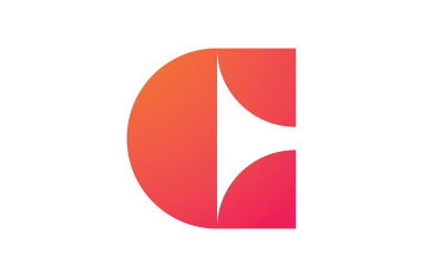 Kreatives C-Logo-Symbol mit Initialen basierend auf Buchstaben im Vektor. V11