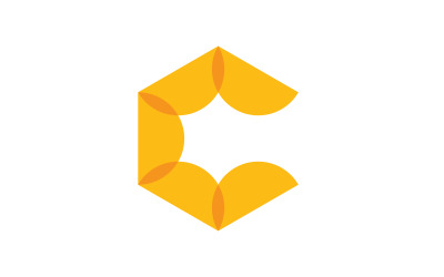 Kreatives C-Logo-Symbol mit Initialen basierend auf Buchstaben im Vektor. V12
