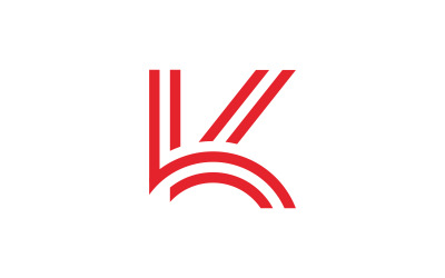 Letter k logo vector template, Creative K Letter initial logo design V0