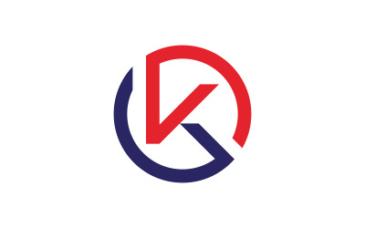 Letter k logo vector template, Creative K Letter initial logo design V11