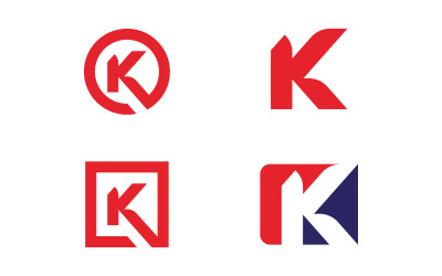 Letter k logo vector template, Creative K Letter initial logo design V15
