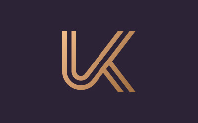 Letter k logo vector template, Creative K Letter initial logo design V5