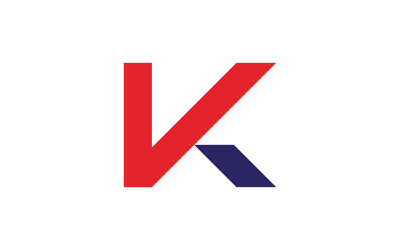 Letter k logo vector template, Creative K Letter initial logo design V9