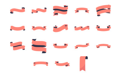 Ribbon Isolated Object Set