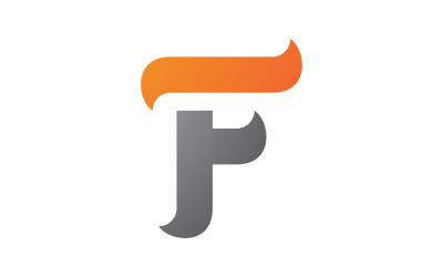 Buchstabe F Logo Vektor Vorlage Elemente V3