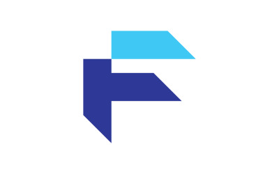 Buchstabe F Logo Vektor Vorlage Elemente V7