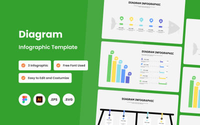 Diagramm-Infografik-Vorlage V2