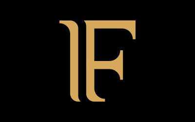 Letter F logo vector template elements V0