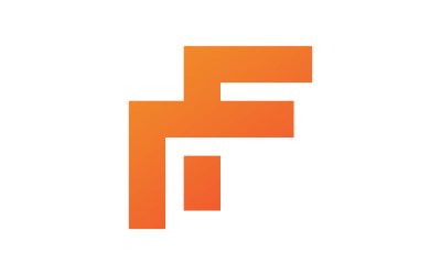 Letter F logo vector template elements V1