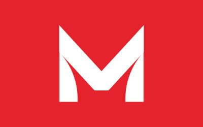 Letter M minimal logo icon design template elements V0
