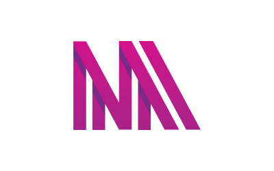 Letter M minimal logo icon design template elements V2
