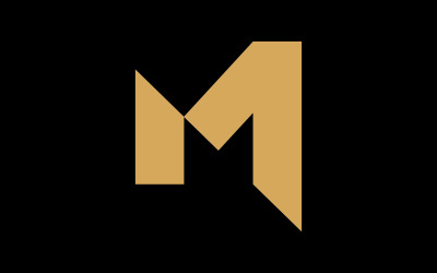 Letter M minimal logo icon design template elements V5