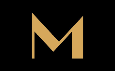 Letter M minimal logo icon design template elements V7