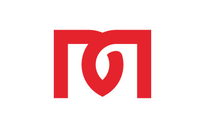 Letter M minimal logo icon design template elements V8
