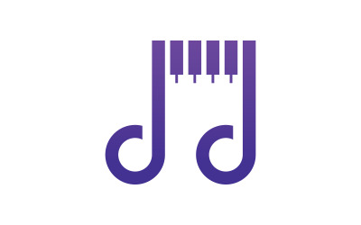 Music Vector  logo icon design template elements V9